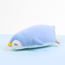 모찌모찌 꿀잠쿠션인형 펭귄(라이트블루) 소 동물인형, 꿀잠쿠션(펭귄_LB)소