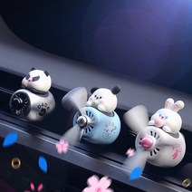 락톡마켓 포포다다네네 3종캐릭터 차량용프로펠라 에어컨송풍구 방향제 리필가능, 다다