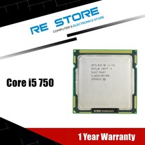 인텔 코어 i5 750 프로세서 2.66GHz 8MB 캐시 LGA1156 데스크탑 I5-750 CPU, 없음