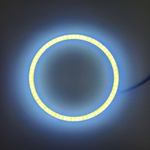 90MM 써클아이 보이져 헤드라이트 엔젤아이, 블루, 1개