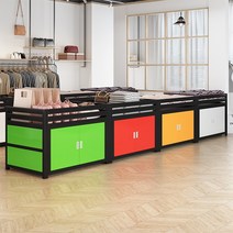 백화점 매장 마트 판촉대 행사매대 팬트리 상품 진열, 상세이페이지 참고, 새로운 검정 및 녹색 프로모션 테이블