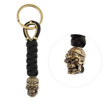 펑크 황동 해골 칼 비즈 우산 로프 비드 화이트 구리 빈티지 파라코드 비즈 개성 매다는 펜던트, Style I