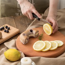 라온리빙 마호가니 원목 플레이팅 도마 세트 나무 고급 선물 홈카페 집들이 캠핑, 마호가니 도마 라운드(원형)