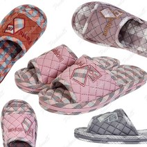 체크 자수패션 소음방지 3단 거실화 (논슬립 슬리퍼 실내화 사무실슬리퍼 여성용 남성용), 여-핑크3520