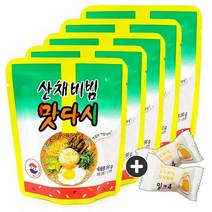 맛다시 산채비빔 맛다시(90g) x 5봉(+밀크츄2개 포함), 1세트, 449.9g