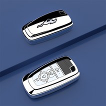DFMEI 적용 가능한 머스탱 키 커버 21 Ford Mustangmach-e 쉘 자동차 내부 수정, 실버 [단일 쉘]
