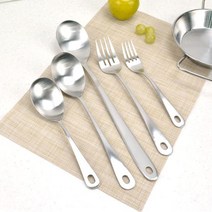 국산 스텐 뷔페 스푼 포크 큰 서빙 숟가락 왕수저 왕스푼 큰 수저 급식 식당 먹방 캠핑, 뷔페스푼-대