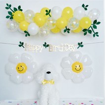 트윙클 이거다드림 홈파티 풍선가랜드 미니 생일 크리스마스 할로윈 소품 장식 사, 데이지