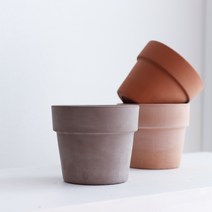 이태리토분 데로마 캐시팟 페르페토 테라코타 토분 빈티지 모던 화분_3color, 살구