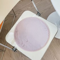 부드러운 페이크퍼 쿠션 원형방석