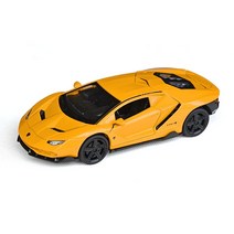 Tianmei 1:14 금속 다이캐스트 경찰 오토바이 모델 놀이 차량 조명과 사운드 포함 (MT - 경찰), Lamborghini Yellow
