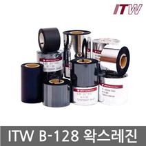 왁스레진리본 롤라벨먹지 바코드 열전사리본 ITW B128 80mm, 단품