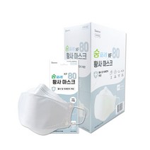 숨프리 황사마스크 대형 KF80, 10매, 1개, 화이트