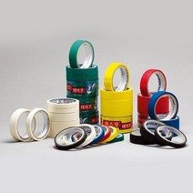 금성케이엔티 국산 칼라 마스킹테이프 사이즈 색상별 모음, 1개, 검정 25mm