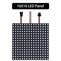 WS2812B 디지털 LED 유연한 개별적으로 다룰 수 있는 패널 1 ~ 5 개 8x8 16x16 Led 픽셀 모듈 매트릭, 02 16x16 Led Panel_04 4PCS