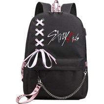 JUSTGOGO Stray Kids Backpack Daypack Laptop Bag School Bag Mochila Bookbag Shoulder Bag Color C11