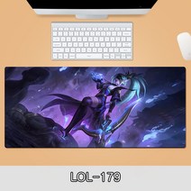 게이밍 장패드 롤 LOL 디자인 마우스 패드 79종 시리즈 리그 오브 레전드 장패드 3-4mm 두께, LOL-179, 800*300*4mm