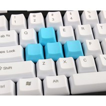 키보드 커스텀 분필 키캡 파스텔 키스킨 루프 키켑, 단일사이즈, WASD 블루 4개