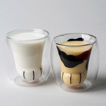 인블룸 고양이발 이중유리컵 (180ml), 블렌드