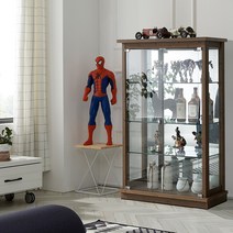 모던탑21 모던-클래식 800-4단 유리장식장 거실진열장, 엔틱옹이