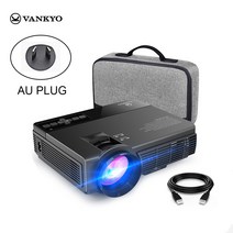VANKYOO 레저 3 미니 프로젝터 지원 1920*1080P 170 인치 휴대용 미니 프로젝터 IOS/안드로이드와 연결, CHINA|BK AU PLUG