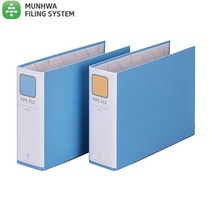 문화 B873-7A PP파이프바인더 가로형 A4 폭8cm 홀간격70mm, 1개
