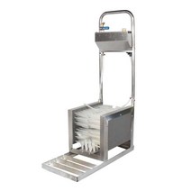 장화 세척기 건조기 세정대 신발 털이기 스텐 발판, 255x545x1210mm+공압호스