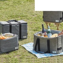 락앤락 에어락 3단 보냉 아웃도어 쿨러백 20L, 그레이