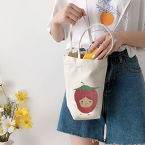 원탑몰 고급 텀블러 가방 크로스 보틀백, 에코백 딸기