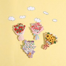 기타 바보사랑[청년리빙]꽃다발 냉장고 자석[무료배송], 해바라기