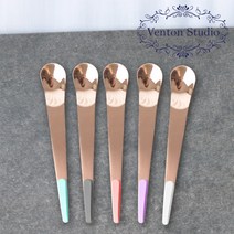 벤톤스튜디오 드블랑 핑크로즈 커피&요플레 티스푼 1P, 단품, 티스푼1p, 코랄