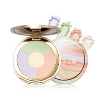 스틸라 원 스텝 코렉트 브라이트닝 피니싱 파우더 9.55g, 투명 + 피치 + 민트 + 라벤더, 14개