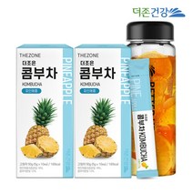 더존건강 더조은 콤부차 파인애플 10포 2박스 전용보틀, 선택완료, 단품없음