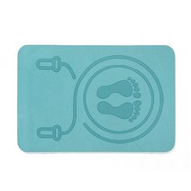 실내 줄없는 무선 줄넘기 RPM 복싱 크로스핏 점프 로프 매트 스키핑 운동 홈 체육관 바닥 충격 흡수 피트니, 01 Blue