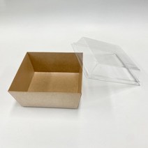 샌드위치 케이스 정사각 크라프트(대) 50세트, 소