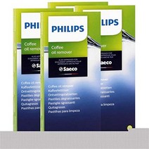 독일 커피머신 세정제 Philips Saeco CA6704 10 커피 오일 리무버-6 정 1.6g 4 개 팩