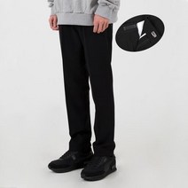 스테디콤마 P9 W CONTROL STRAIGHT SLACKS BLACK