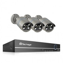 AI 인공지능 8CH 400만화소 IP카메라 3대 TECHAGE PoE CCTV, 상세페이지 참조