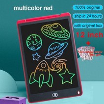 전자 칠판 노트 스마트lcd 쓰기 태블릿 쓰기 보드 12 인치 드로잉 태블릿 디지털 그래픽 태블릿 필기 패드 펜 칠판, 여러 가지 빛깔의 네트워크