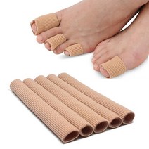 발목보조기 발보호대 1pc 피트 교정기 손가락 교정기 안창 패브릭 젤 실리콘 튜브 건막류 발가락 손가락 분리기 디바이더 프로텍터 굳은살 92, 엘 2.5x15cm