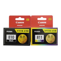 캐논정품잉크 PG-810 CL-811 MP287 MP258 IP2772, 1개, 컬러(CL-811)