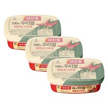 CJ 장 해찬들 100% 우리쌀 태양초 고추장 비빔밥 매운고추장 200g 3개 1세트, 3세트