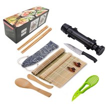 도시락꾸미기 삼각김밥만들기 김밥싸는기계 11 개대 스시 메이커 장비 키트 일본 주먹밥 케이크 롤 금형 스시 다기능 금형 만들기 스시 주방 도구, 검은 초밥 세트
