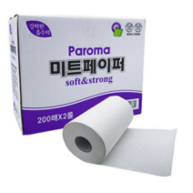 파로마 미트 페이퍼 백색, 200매, 10개