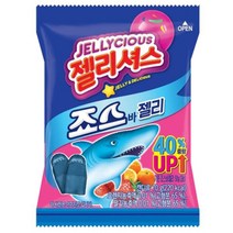 칠성 워터젤리 젤리추천 롯데 죠스바젤리 젤리셔스 과일젤리 대용량젤리 70G 8개, 24세트