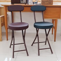 오에이데스크 접이식 베르니 등받이 의자, 카키[OC068], 1개