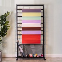 포장지 정리대 리본 수납 꽃집용품 화훼 진열대 다이, 화이트 - 70x20x140