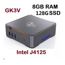 미니PCGK3V인텔셀러론J4125쿼드코어DDR48GB윈도우11데스크탑 HDVGA포트 1000MLANBT4.2, 01DDR48GBSSD128GB_01J4125_03EU