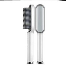 옆머리누르기 셀프다운펌 옆머리다운펌전문가용 세라믹 전기 스트레이트너 수염 브러시 남성용 빠른 가열, 02 WHITE_02 EU