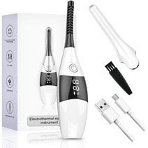 ANKRIC 속눈썹펌 충전식USB 온열뷰러 속눈썹고데기 무선 뷰러, 흰색